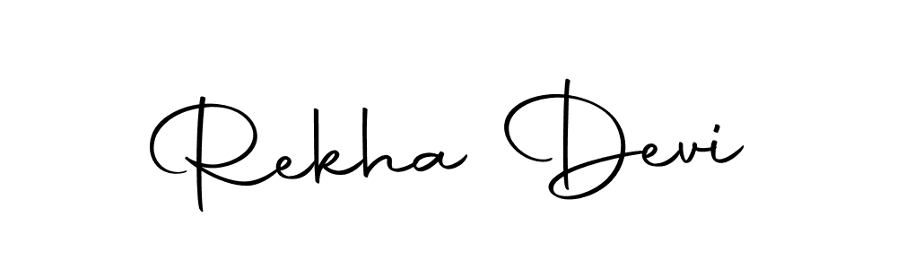 Create a beautiful signature design for name Rekha Devi. With this signature (Autography-DOLnW) fonts, you can make a handwritten signature for free. Rekha Devi signature style 10 images and pictures png