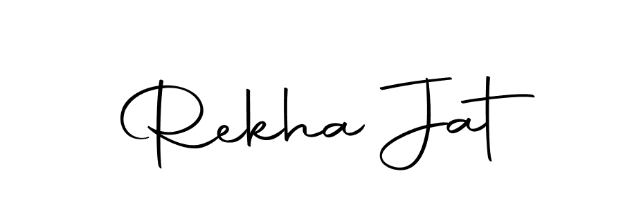 Create a beautiful signature design for name Rekha Jat. With this signature (Autography-DOLnW) fonts, you can make a handwritten signature for free. Rekha Jat signature style 10 images and pictures png