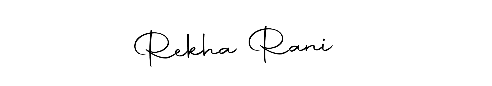 This is the best signature style for the Rekha Rani ❤️ name. Also you like these signature font (Autography-DOLnW). Mix name signature. Rekha Rani ❤️ signature style 10 images and pictures png
