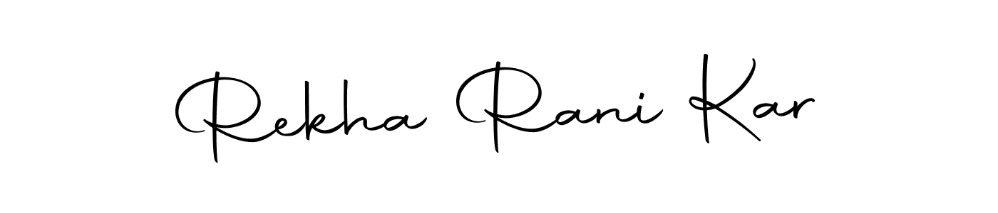 Make a beautiful signature design for name Rekha Rani Kar. Use this online signature maker to create a handwritten signature for free. Rekha Rani Kar signature style 10 images and pictures png