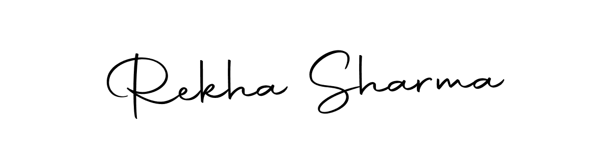 How to make Rekha Sharma signature? Autography-DOLnW is a professional autograph style. Create handwritten signature for Rekha Sharma name. Rekha Sharma signature style 10 images and pictures png