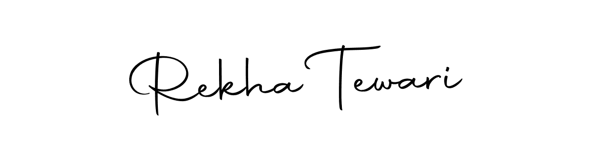 Create a beautiful signature design for name Rekha Tewari. With this signature (Autography-DOLnW) fonts, you can make a handwritten signature for free. Rekha Tewari signature style 10 images and pictures png