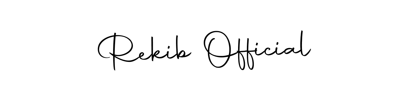 Rekib Official stylish signature style. Best Handwritten Sign (Autography-DOLnW) for my name. Handwritten Signature Collection Ideas for my name Rekib Official. Rekib Official signature style 10 images and pictures png