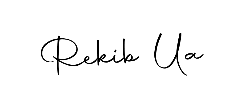Make a beautiful signature design for name Rekib Ua. With this signature (Autography-DOLnW) style, you can create a handwritten signature for free. Rekib Ua signature style 10 images and pictures png
