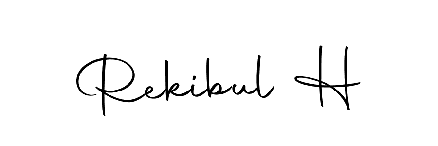Rekibul H stylish signature style. Best Handwritten Sign (Autography-DOLnW) for my name. Handwritten Signature Collection Ideas for my name Rekibul H. Rekibul H signature style 10 images and pictures png