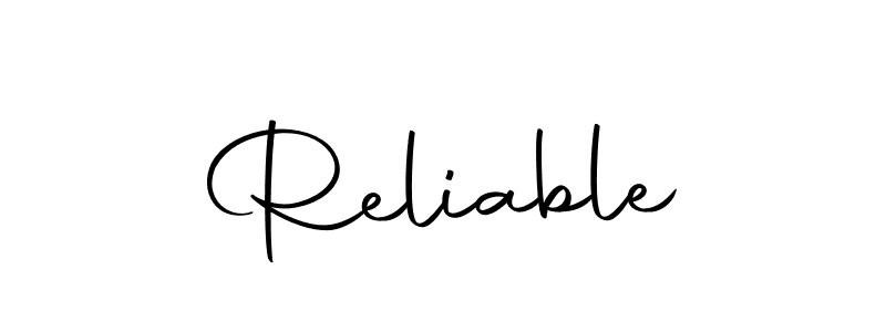 It looks lik you need a new signature style for name Reliable. Design unique handwritten (Autography-DOLnW) signature with our free signature maker in just a few clicks. Reliable signature style 10 images and pictures png