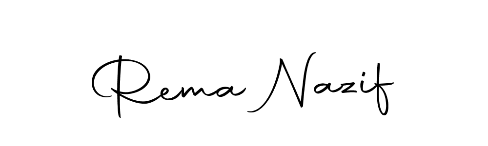 How to make Rema Nazif name signature. Use Autography-DOLnW style for creating short signs online. This is the latest handwritten sign. Rema Nazif signature style 10 images and pictures png