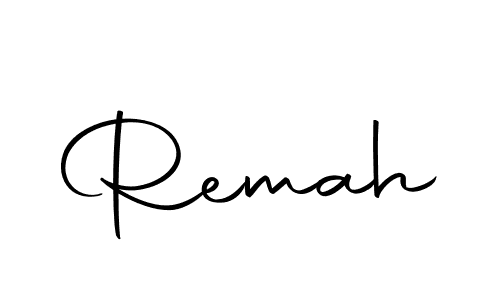 Make a beautiful signature design for name Remah. With this signature (Autography-DOLnW) style, you can create a handwritten signature for free. Remah signature style 10 images and pictures png