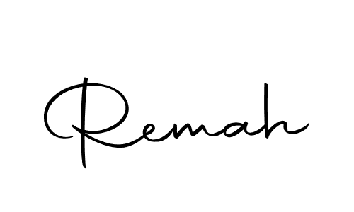 Make a beautiful signature design for name Remah. With this signature (Autography-DOLnW) style, you can create a handwritten signature for free. Remah signature style 10 images and pictures png