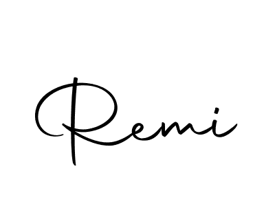 Remi stylish signature style. Best Handwritten Sign (Autography-DOLnW) for my name. Handwritten Signature Collection Ideas for my name Remi. Remi signature style 10 images and pictures png