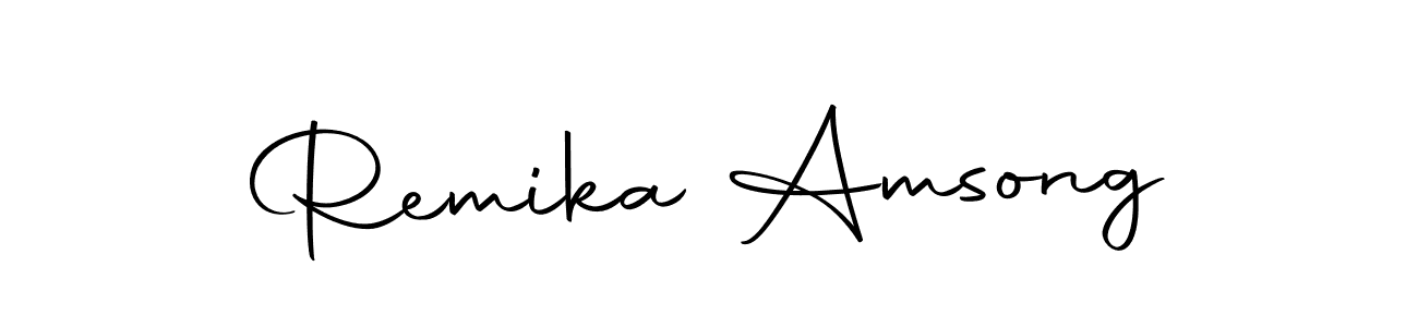 Once you've used our free online signature maker to create your best signature Autography-DOLnW style, it's time to enjoy all of the benefits that Remika Amsong name signing documents. Remika Amsong signature style 10 images and pictures png