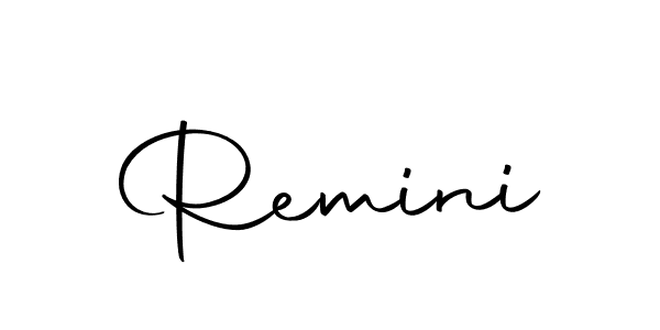 How to make Remini signature? Autography-DOLnW is a professional autograph style. Create handwritten signature for Remini name. Remini signature style 10 images and pictures png