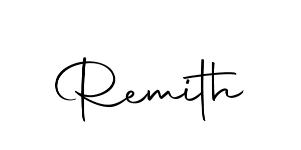 The best way (Autography-DOLnW) to make a short signature is to pick only two or three words in your name. The name Remith include a total of six letters. For converting this name. Remith signature style 10 images and pictures png