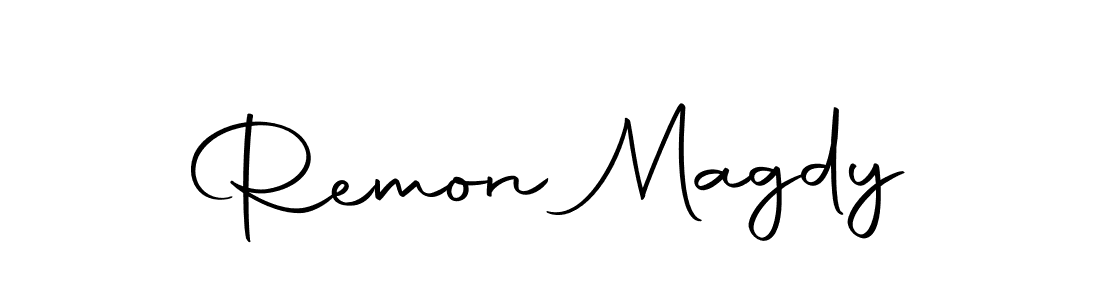 You can use this online signature creator to create a handwritten signature for the name Remon Magdy. This is the best online autograph maker. Remon Magdy signature style 10 images and pictures png