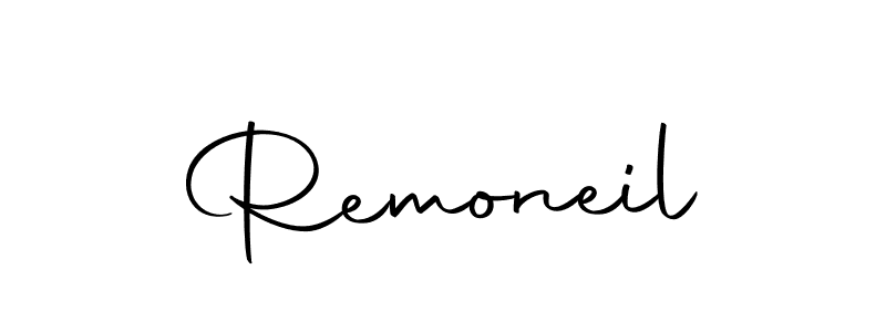 How to make Remoneil signature? Autography-DOLnW is a professional autograph style. Create handwritten signature for Remoneil name. Remoneil signature style 10 images and pictures png