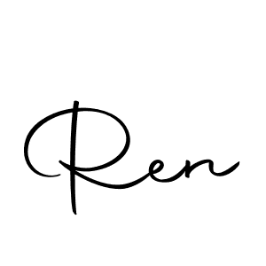 Make a beautiful signature design for name Ren. With this signature (Autography-DOLnW) style, you can create a handwritten signature for free. Ren signature style 10 images and pictures png