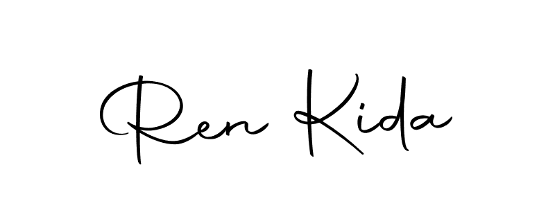 You should practise on your own different ways (Autography-DOLnW) to write your name (Ren Kida) in signature. don't let someone else do it for you. Ren Kida signature style 10 images and pictures png
