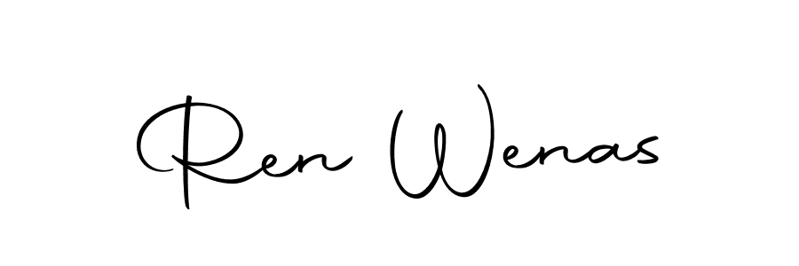 Design your own signature with our free online signature maker. With this signature software, you can create a handwritten (Autography-DOLnW) signature for name Ren Wenas. Ren Wenas signature style 10 images and pictures png