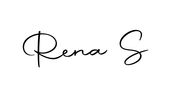 Make a beautiful signature design for name Rena S. Use this online signature maker to create a handwritten signature for free. Rena S signature style 10 images and pictures png