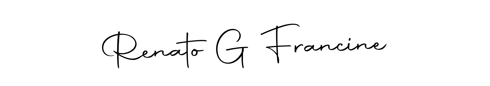 Also we have Renato G Francine name is the best signature style. Create professional handwritten signature collection using Autography-DOLnW autograph style. Renato G Francine signature style 10 images and pictures png