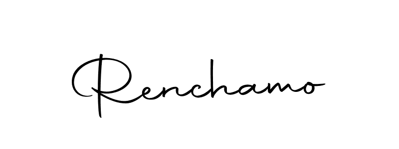 Use a signature maker to create a handwritten signature online. With this signature software, you can design (Autography-DOLnW) your own signature for name Renchamo. Renchamo signature style 10 images and pictures png