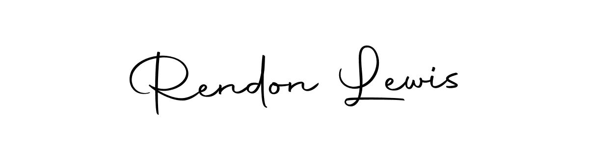 Rendon Lewis stylish signature style. Best Handwritten Sign (Autography-DOLnW) for my name. Handwritten Signature Collection Ideas for my name Rendon Lewis. Rendon Lewis signature style 10 images and pictures png