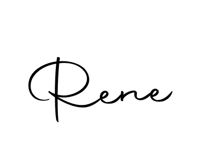 Rene stylish signature style. Best Handwritten Sign (Autography-DOLnW) for my name. Handwritten Signature Collection Ideas for my name Rene. Rene signature style 10 images and pictures png