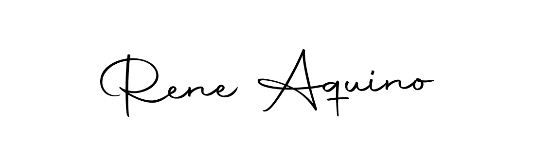 Design your own signature with our free online signature maker. With this signature software, you can create a handwritten (Autography-DOLnW) signature for name Rene Aquino. Rene Aquino signature style 10 images and pictures png