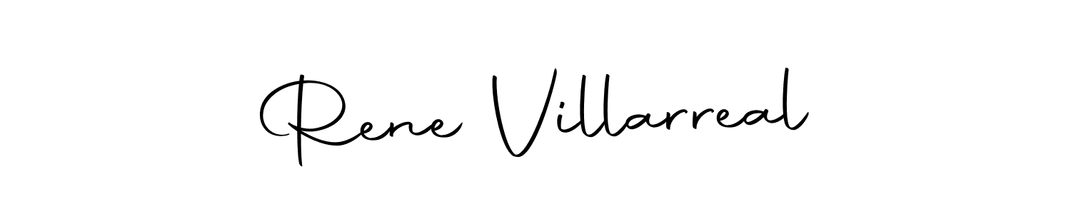 Create a beautiful signature design for name Rene Villarreal. With this signature (Autography-DOLnW) fonts, you can make a handwritten signature for free. Rene Villarreal signature style 10 images and pictures png