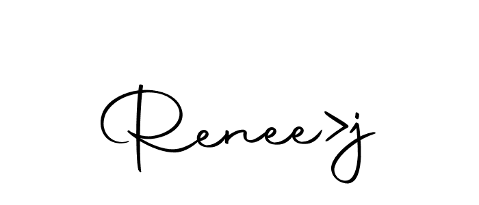 Here are the top 10 professional signature styles for the name Renee>j. These are the best autograph styles you can use for your name. Renee>j signature style 10 images and pictures png