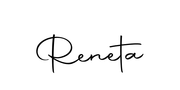 How to make Reneta name signature. Use Autography-DOLnW style for creating short signs online. This is the latest handwritten sign. Reneta signature style 10 images and pictures png
