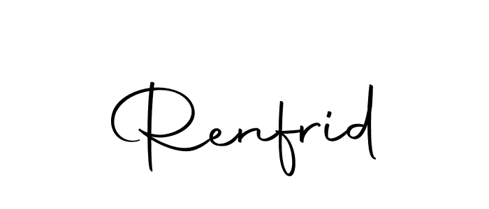 How to make Renfrid signature? Autography-DOLnW is a professional autograph style. Create handwritten signature for Renfrid name. Renfrid signature style 10 images and pictures png