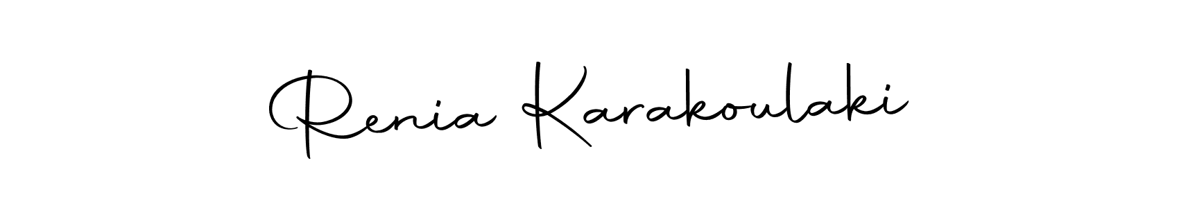 You should practise on your own different ways (Autography-DOLnW) to write your name (Renia Karakoulaki) in signature. don't let someone else do it for you. Renia Karakoulaki signature style 10 images and pictures png