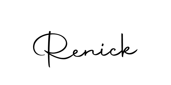 The best way (Autography-DOLnW) to make a short signature is to pick only two or three words in your name. The name Renick include a total of six letters. For converting this name. Renick signature style 10 images and pictures png