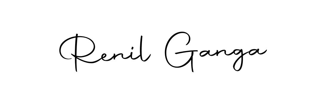 Use a signature maker to create a handwritten signature online. With this signature software, you can design (Autography-DOLnW) your own signature for name Renil Ganga. Renil Ganga signature style 10 images and pictures png