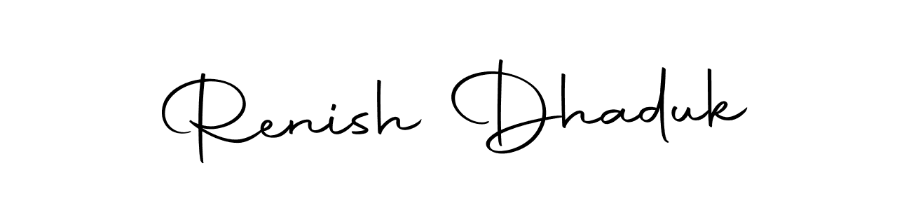 How to Draw Renish Dhaduk signature style? Autography-DOLnW is a latest design signature styles for name Renish Dhaduk. Renish Dhaduk signature style 10 images and pictures png