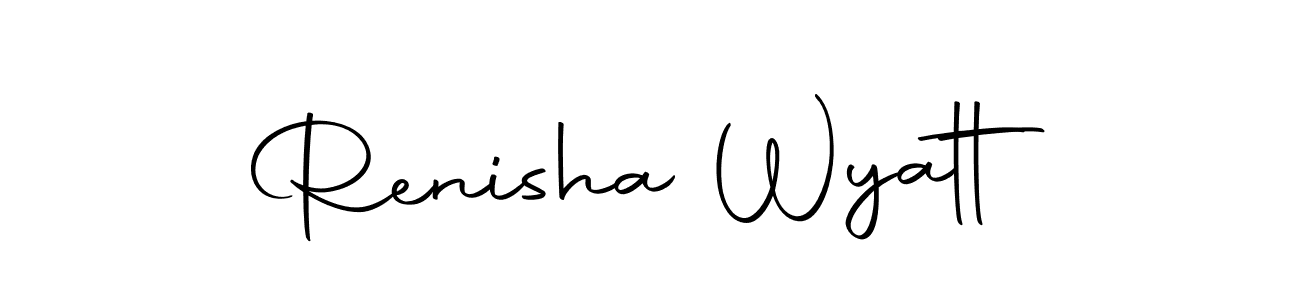 The best way (Autography-DOLnW) to make a short signature is to pick only two or three words in your name. The name Renisha Wyatt include a total of six letters. For converting this name. Renisha Wyatt signature style 10 images and pictures png