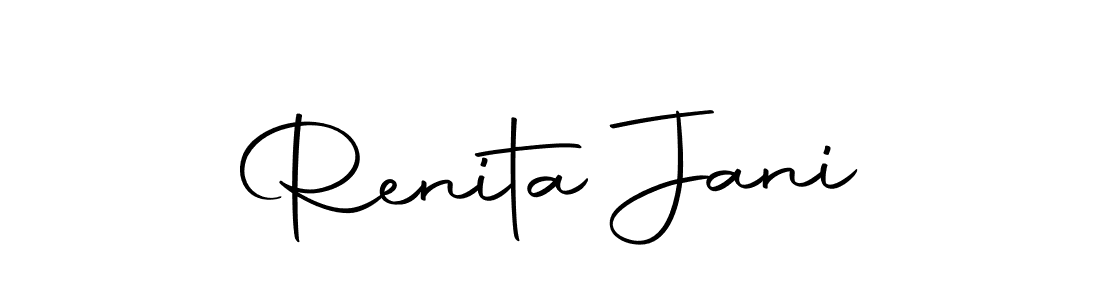 if you are searching for the best signature style for your name Renita Jani. so please give up your signature search. here we have designed multiple signature styles  using Autography-DOLnW. Renita Jani signature style 10 images and pictures png
