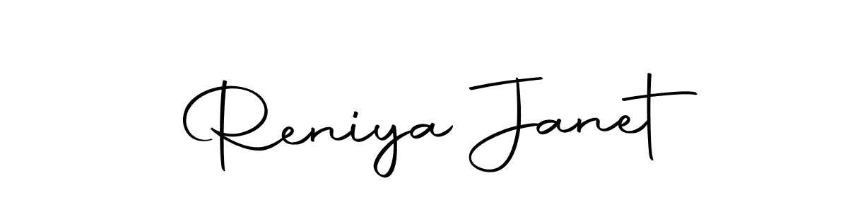Make a short Reniya Janet signature style. Manage your documents anywhere anytime using Autography-DOLnW. Create and add eSignatures, submit forms, share and send files easily. Reniya Janet signature style 10 images and pictures png