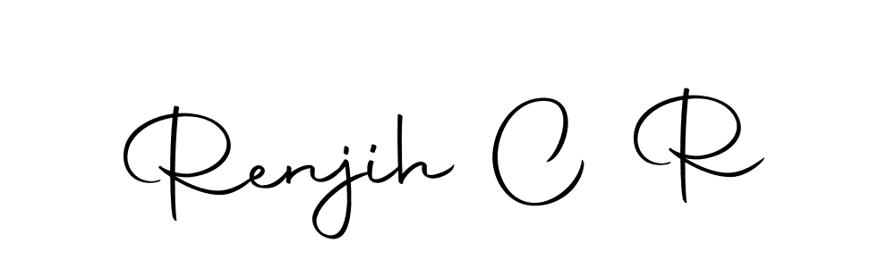 if you are searching for the best signature style for your name Renjih C R. so please give up your signature search. here we have designed multiple signature styles  using Autography-DOLnW. Renjih C R signature style 10 images and pictures png