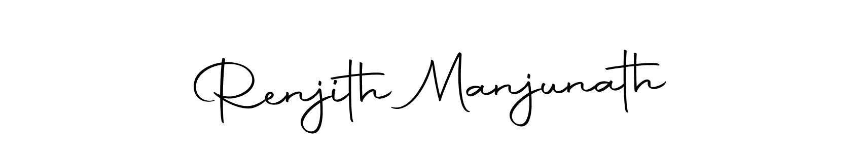 How to make Renjith Manjunath signature? Autography-DOLnW is a professional autograph style. Create handwritten signature for Renjith Manjunath name. Renjith Manjunath signature style 10 images and pictures png