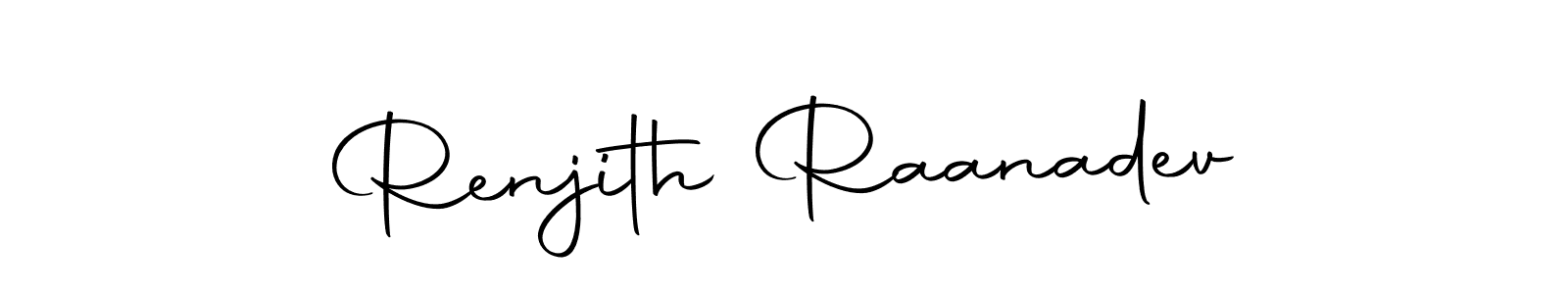 You can use this online signature creator to create a handwritten signature for the name Renjith Raanadev. This is the best online autograph maker. Renjith Raanadev signature style 10 images and pictures png