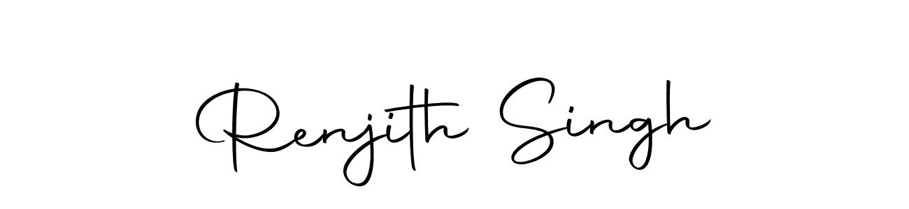 Make a beautiful signature design for name Renjith Singh. Use this online signature maker to create a handwritten signature for free. Renjith Singh signature style 10 images and pictures png