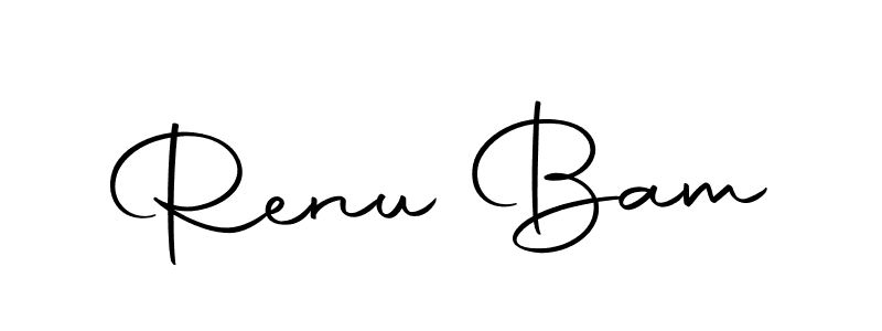 Create a beautiful signature design for name Renu Bam. With this signature (Autography-DOLnW) fonts, you can make a handwritten signature for free. Renu Bam signature style 10 images and pictures png