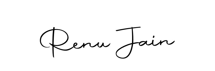Make a beautiful signature design for name Renu Jain. With this signature (Autography-DOLnW) style, you can create a handwritten signature for free. Renu Jain signature style 10 images and pictures png