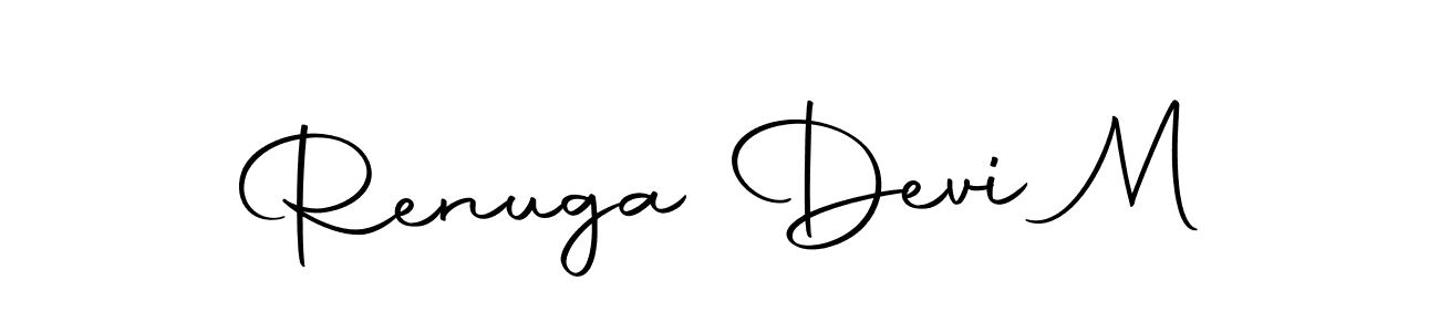 Also we have Renuga Devi M name is the best signature style. Create professional handwritten signature collection using Autography-DOLnW autograph style. Renuga Devi M signature style 10 images and pictures png