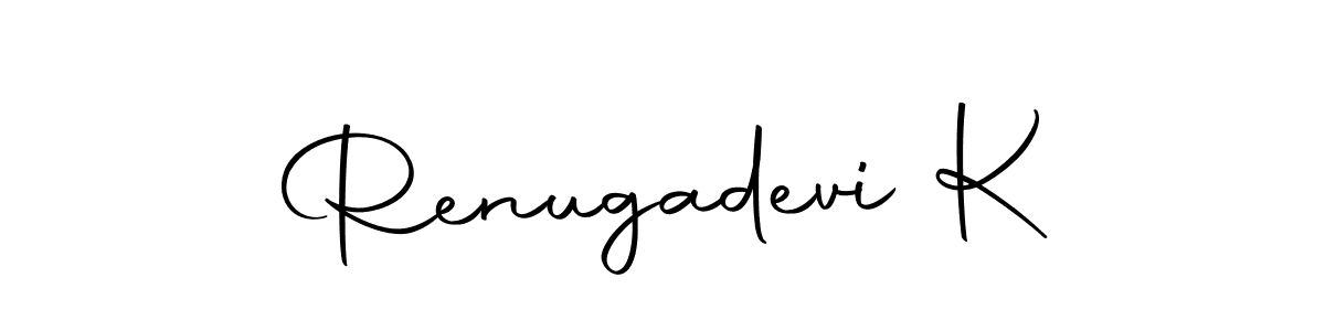 Autography-DOLnW is a professional signature style that is perfect for those who want to add a touch of class to their signature. It is also a great choice for those who want to make their signature more unique. Get Renugadevi K name to fancy signature for free. Renugadevi K signature style 10 images and pictures png