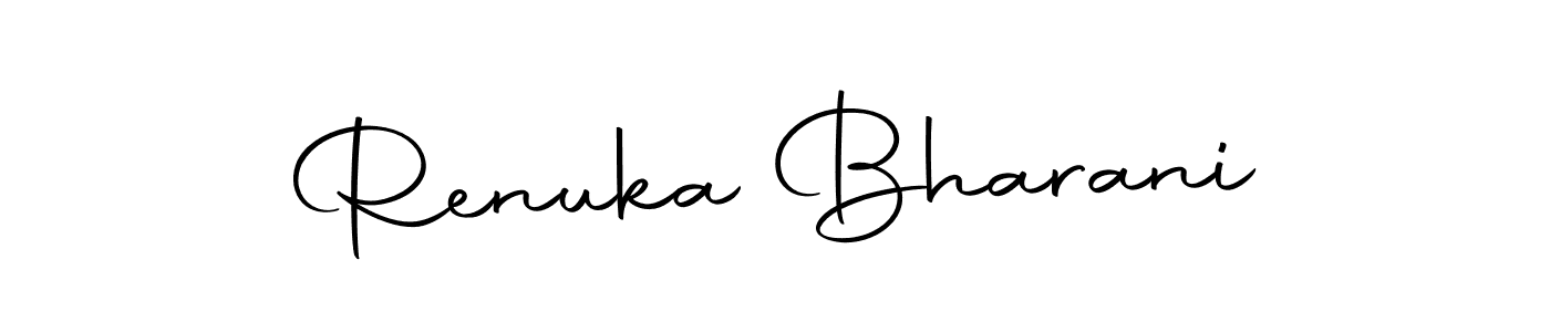 Use a signature maker to create a handwritten signature online. With this signature software, you can design (Autography-DOLnW) your own signature for name Renuka Bharani. Renuka Bharani signature style 10 images and pictures png