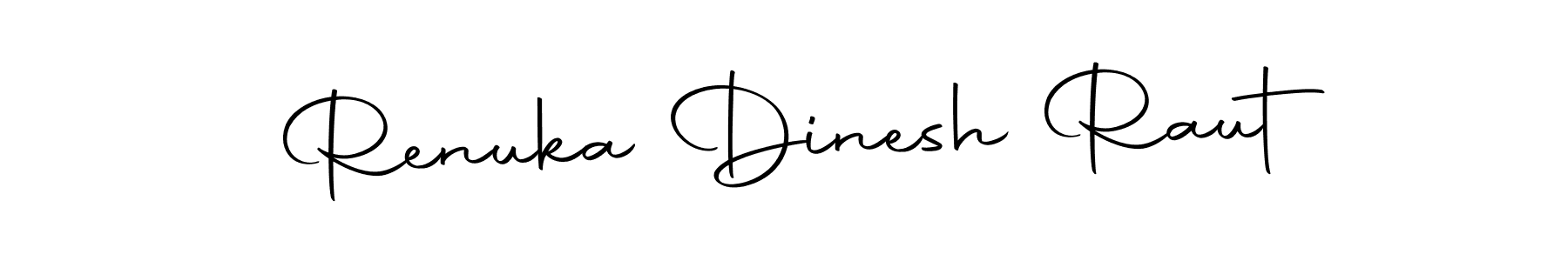 This is the best signature style for the Renuka Dinesh Raut name. Also you like these signature font (Autography-DOLnW). Mix name signature. Renuka Dinesh Raut signature style 10 images and pictures png