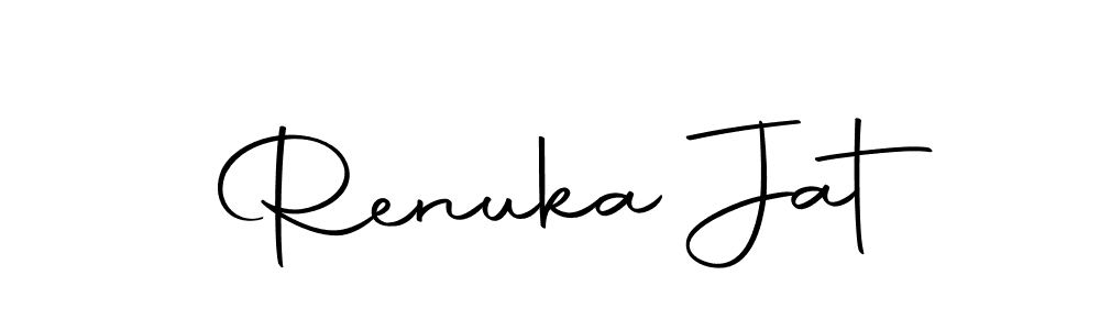 Make a beautiful signature design for name Renuka Jat. Use this online signature maker to create a handwritten signature for free. Renuka Jat signature style 10 images and pictures png